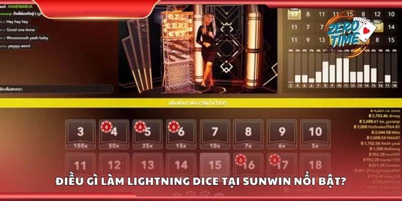Điều gì làm lightning dice tại Sunwin nổi bật?