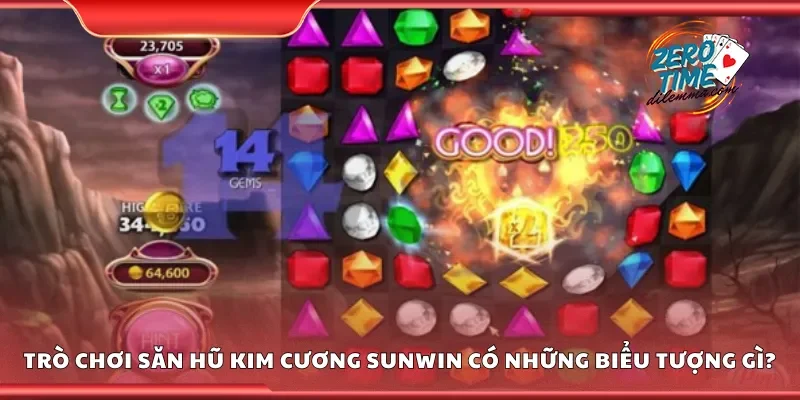 Trò chơi săn hũ kim cương Sunwin có những biểu tượng gì?