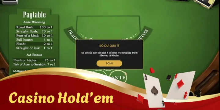 Casino Hold’em - Chiến thuật đấu trí mới từ gamer chuyên nghiệp