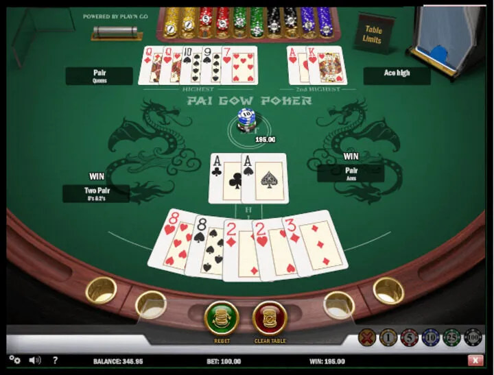 Luật chơi của game bài Pai Gow